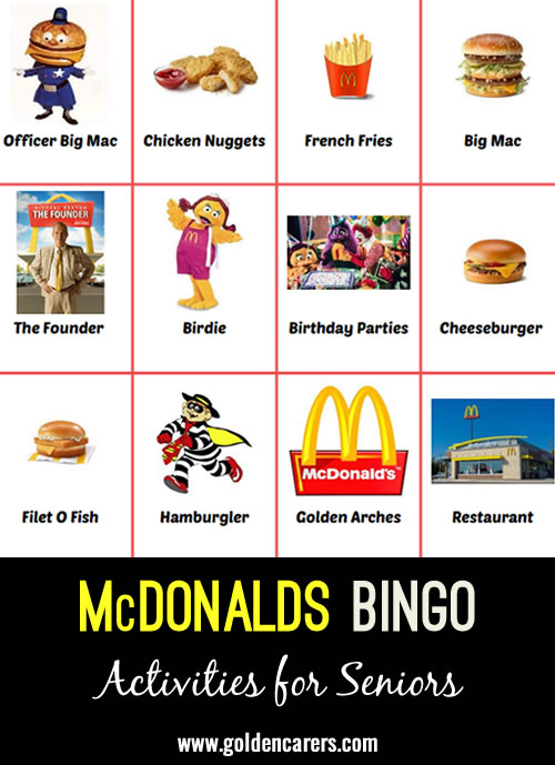 McDonald's Bingo