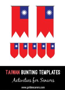 Taiwan Bunting Templates