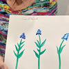 Q-Tip Bluebonnet Painting