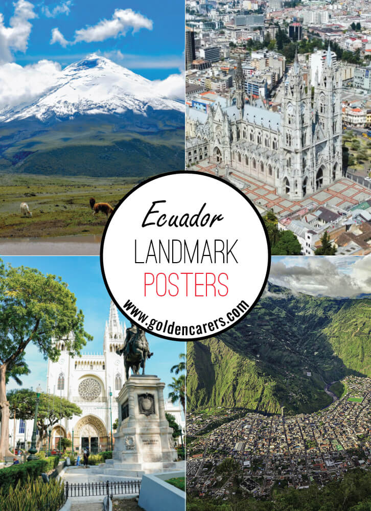 Ecuador Landmark Posters