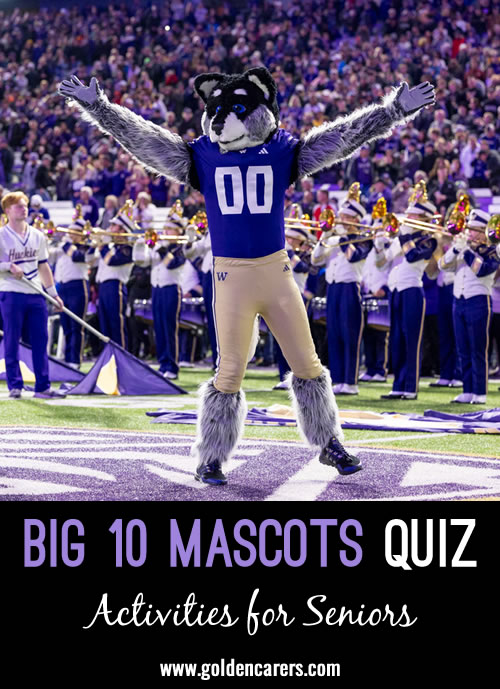 Big 10 Mascots Quiz