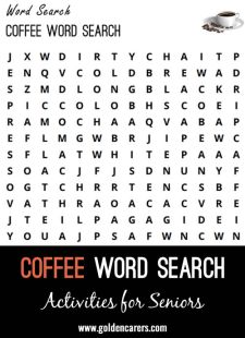 Coffee Word Search