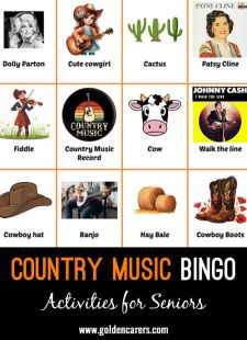 Country Music Bingo