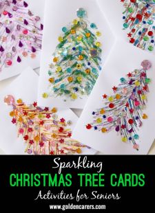 Sparkling Christmas Tree Cards 