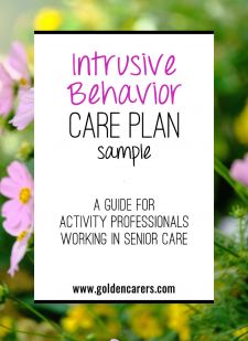 Intrusive Behavior Care Plan Sample