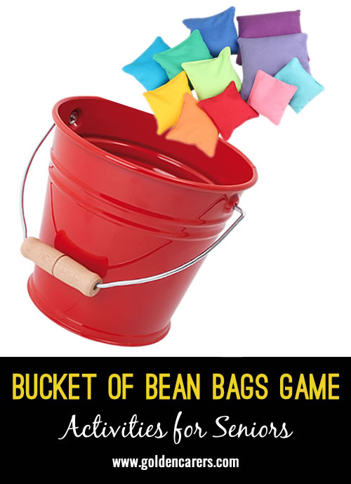 Bucket of Bean Bags Game