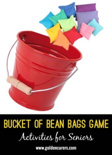 Bucket of Bean Bags Game