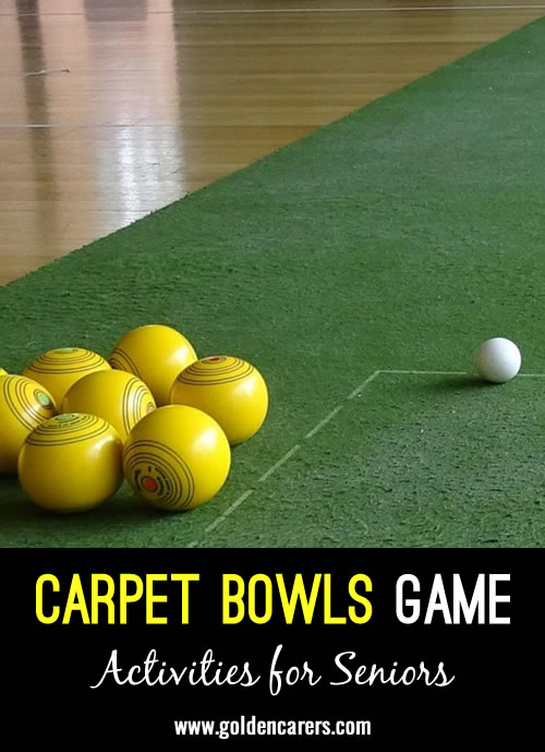 Carpet Bowls Game for Seniors