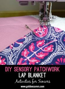 DIY Sensory Patchwork Lap Blanket