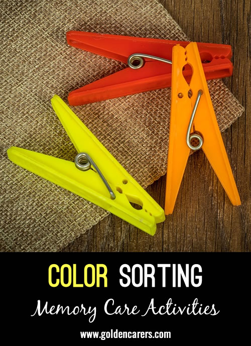 Color Sorting for Memory Care