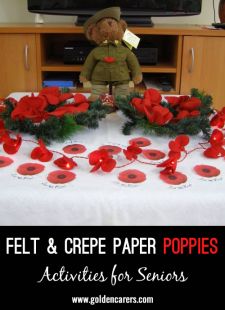 Felt & Crepe Paper Poppies Craft