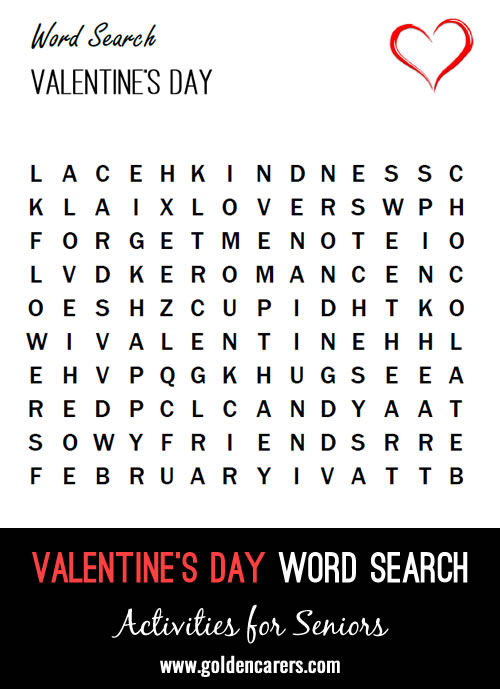 Valentine's Day Word Search