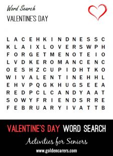 Valentine's Day Word Search