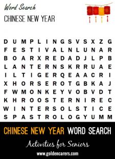 Chinese New Year Find-a-Word