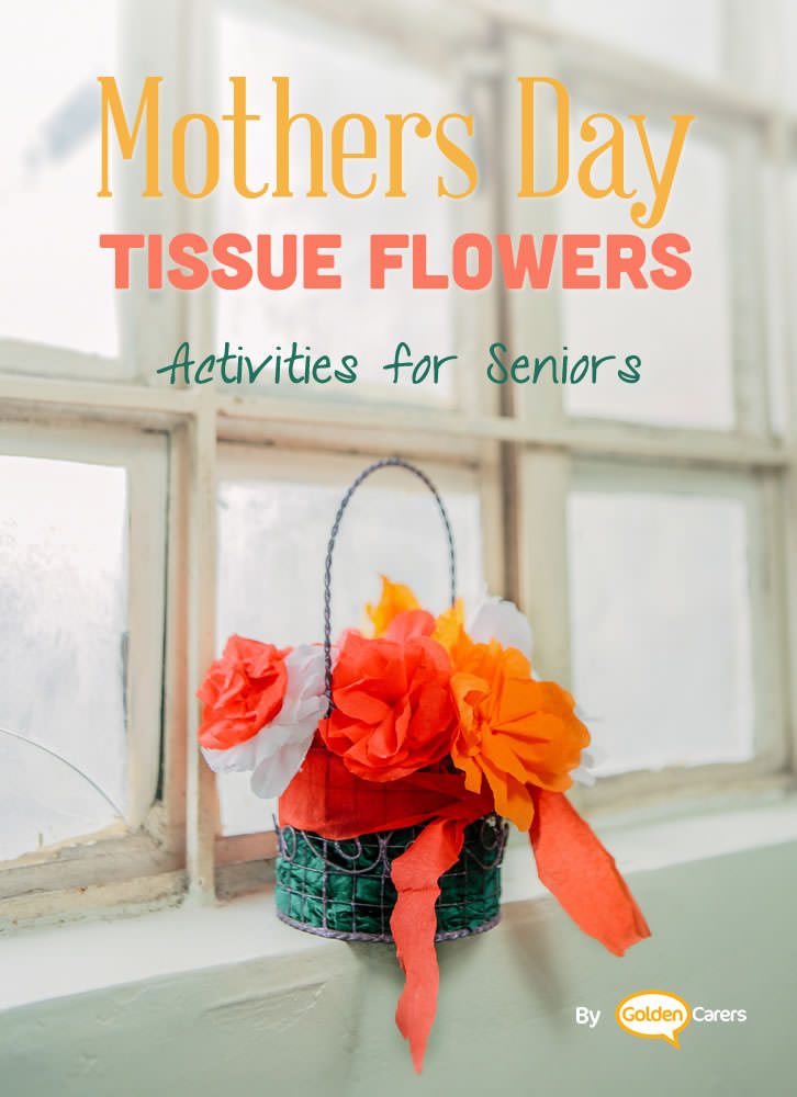 Tissue flowers for Mother's Day