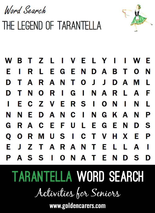 The Legend of Tarantella Word Finder