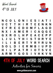 4th of July Word Finder