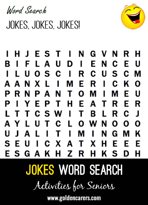 International Joke Day Word Finder