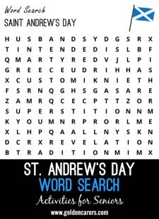 St. Andrew's Day Word Search