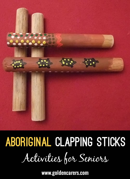 Aboriginal Clapping Music Sticks