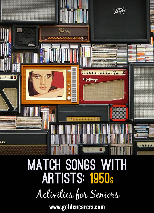 Match Songs with Artists: 1950s