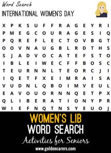 Women's Lib Word Search