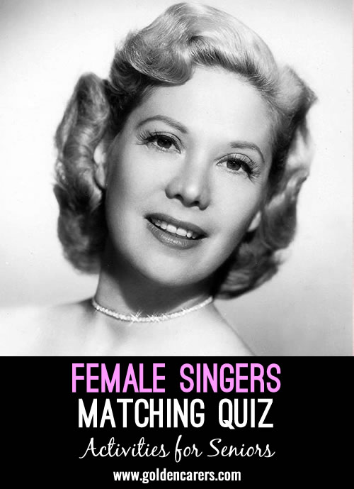 Female Singers Matching Quiz