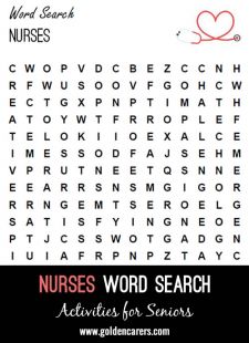 International Nurses Day Word Search