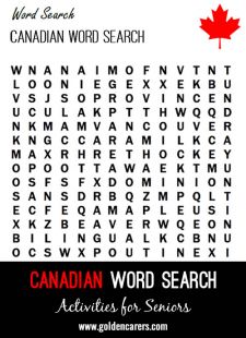 Canadian Word Search II