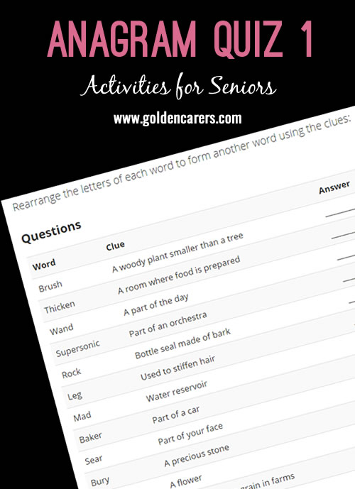 Anagram Quiz