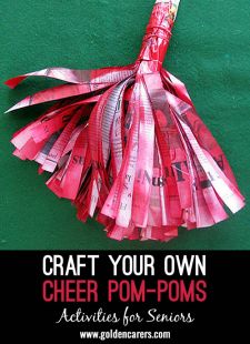 Craft Your Own Cheer Pom-Poms