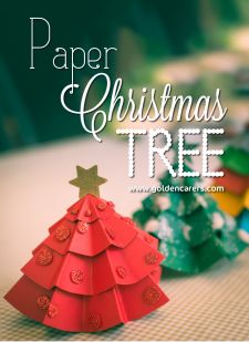 Paper Christmas Tree Centerpieces