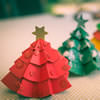 Paper Christmas Tree Centerpieces