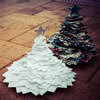 Recycled Paper Christmas Trees