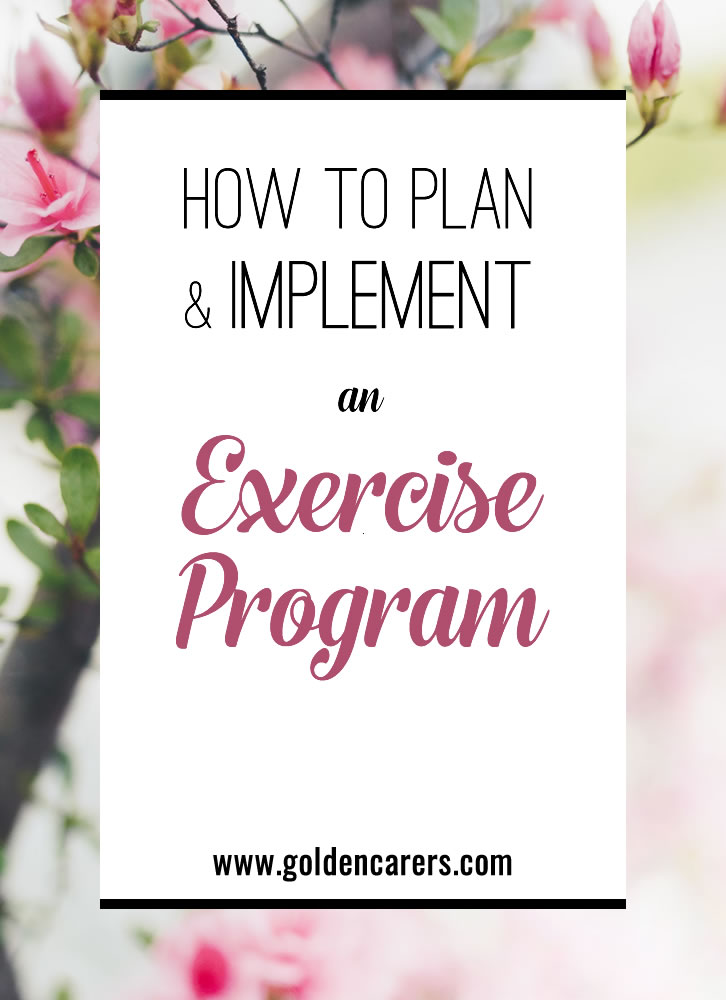 How to Plan and Implement an Exercise Program