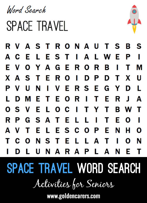 Space Travel Word Search