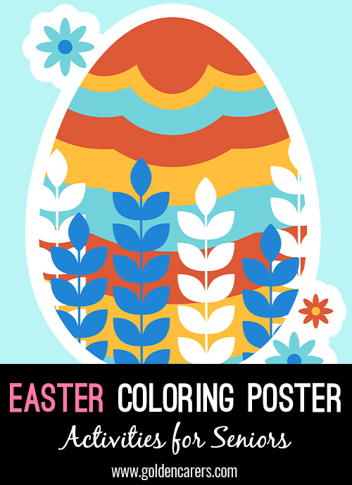 Easter Colouring Poster