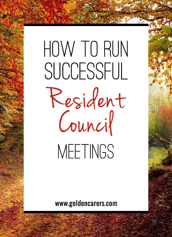 How to Run Successful Resident Council Meetings