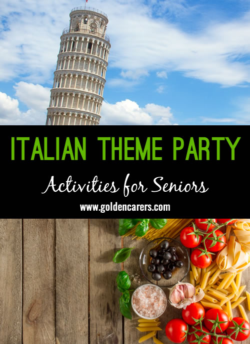 Italian Themed Party Ideas