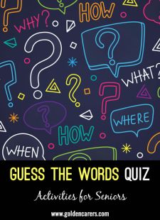 Guess the Words Quiz