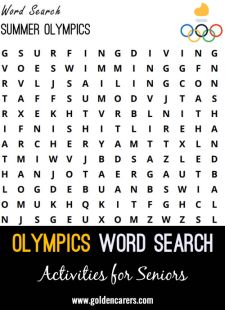 Summer Olympics Word Search