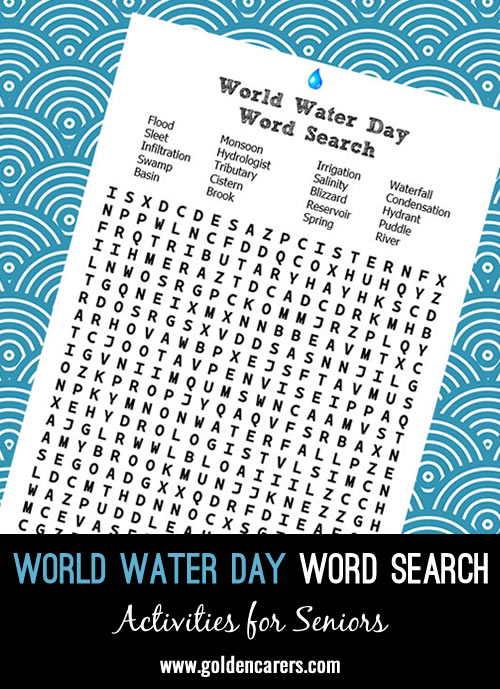 World Water Day Word Search