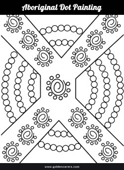 Aboriginal Dot Painting Template 2