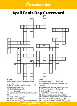 April Fools Day Crossword