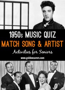 Match Songs with Artists: 1950s #2