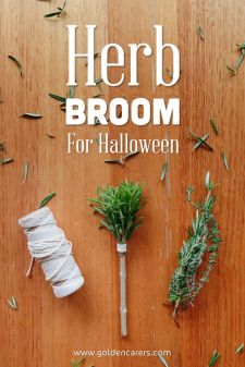 Herb Brooms for Halloween