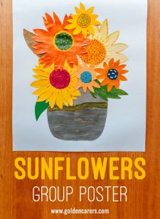 Sunflowers Poster Group Activity