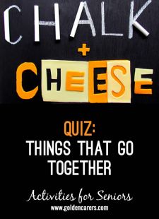 Things that go Together Quiz #2