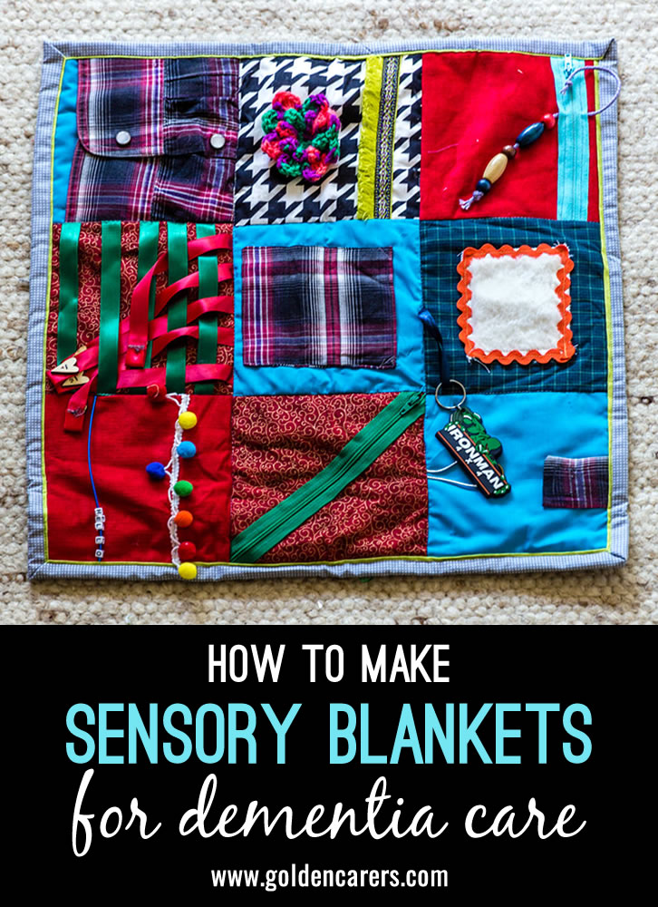 How to Make Sensory Blankets for Dementia Care