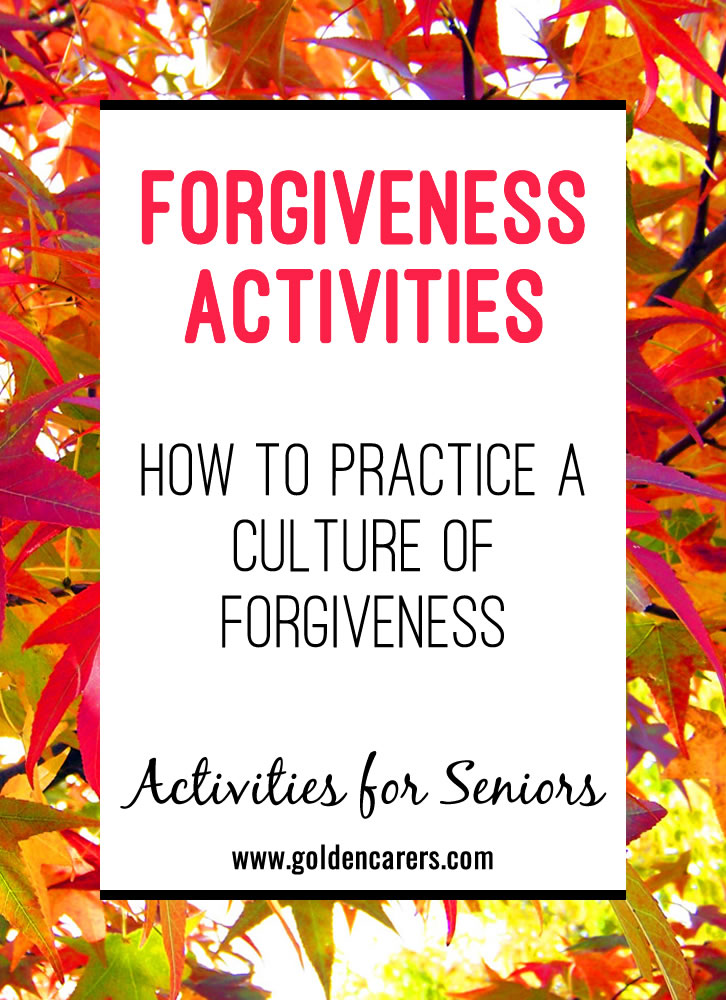 Forgiveness Activities